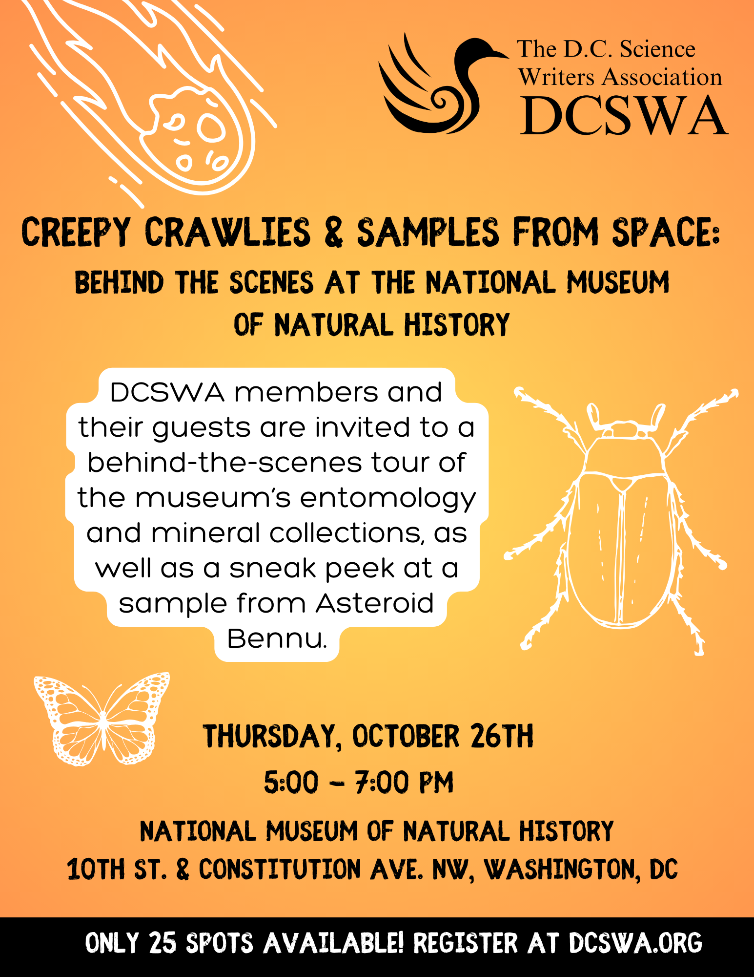 Creepy Crawlies and Samples From Space Behind the Scenes at the ...